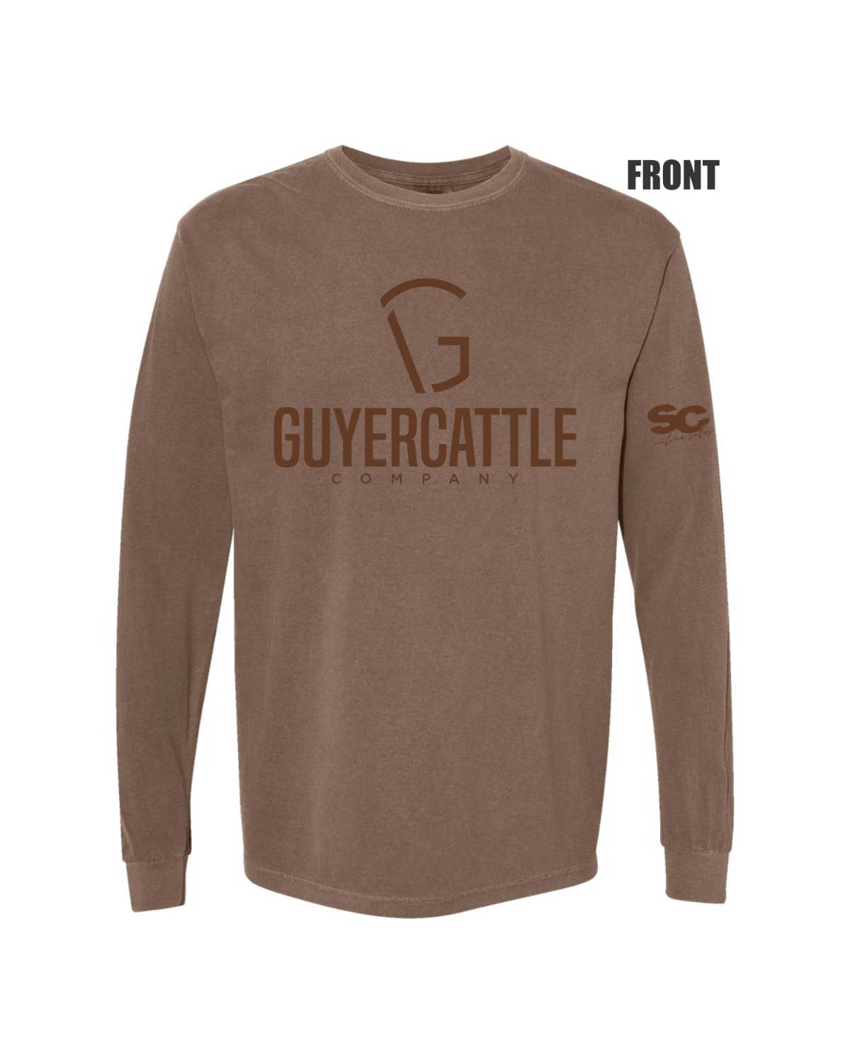 Garment Dyed Long Sleeve Tee - Adult (Guyer)