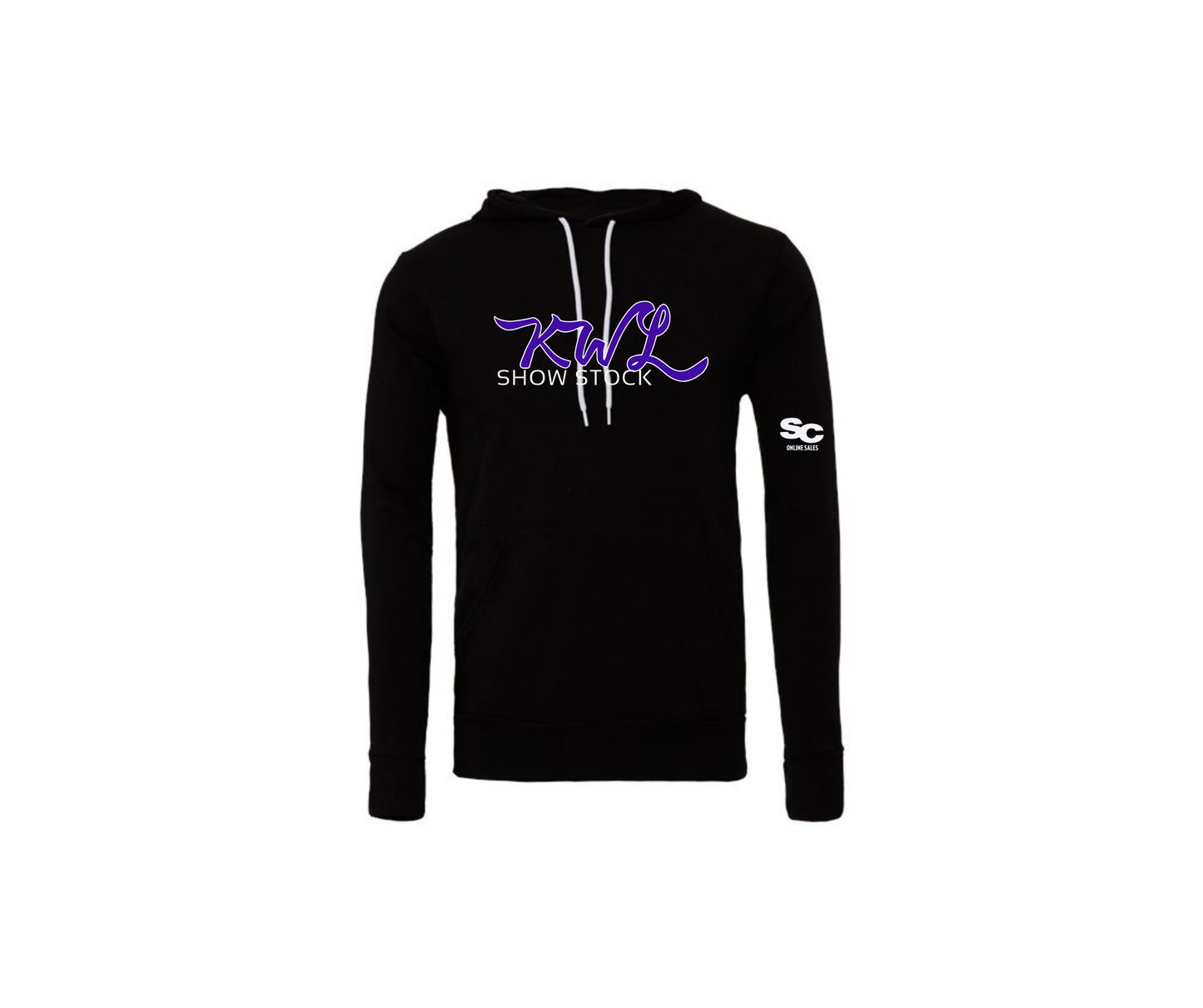Black Bella Fleece Hoodie - Adult & Youth (KWL)
