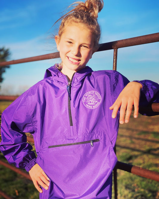 Purple Windbreaker - Youth (More Barns)