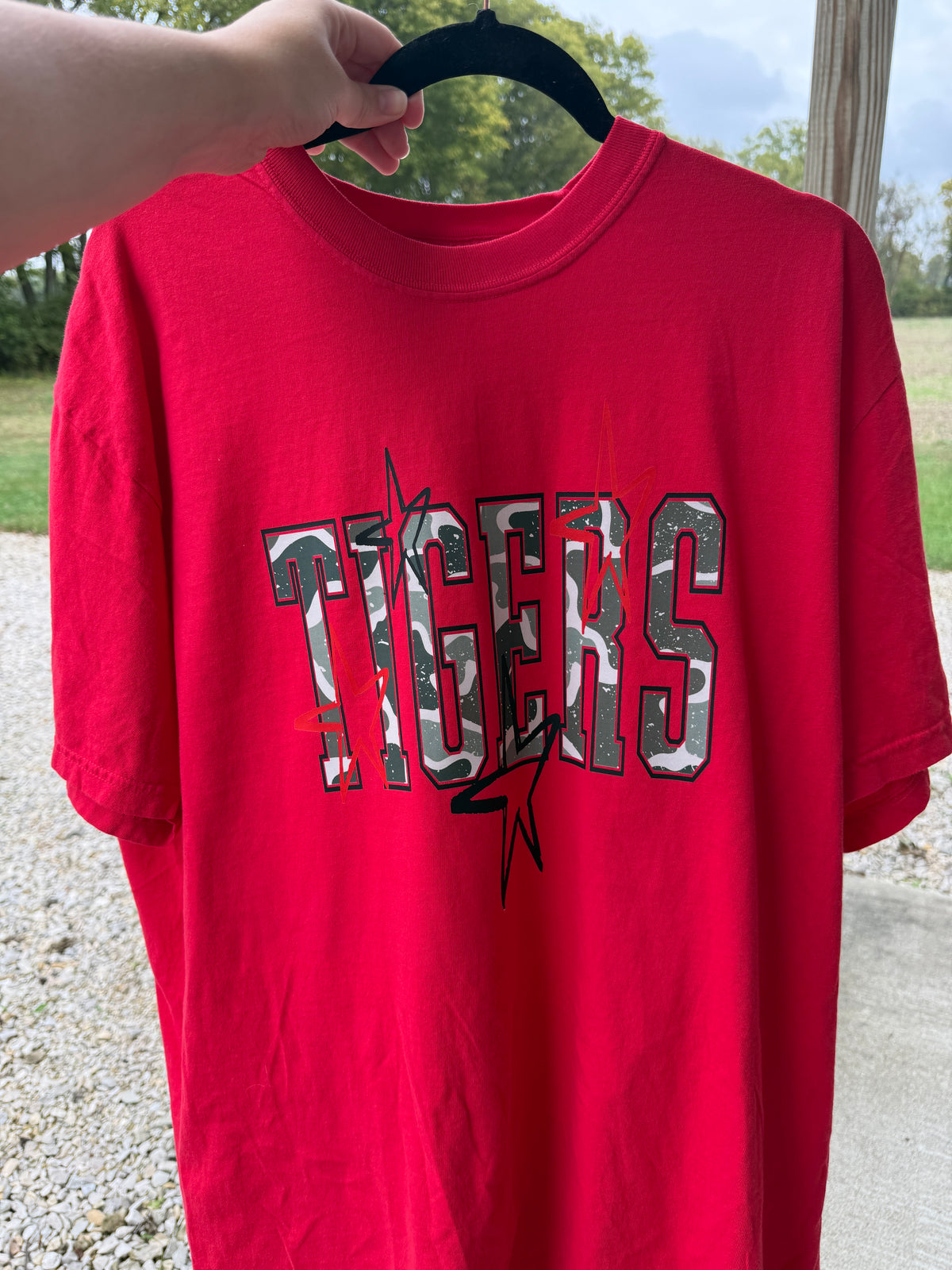 Camo Stars Tigers Comfort Colors Tee