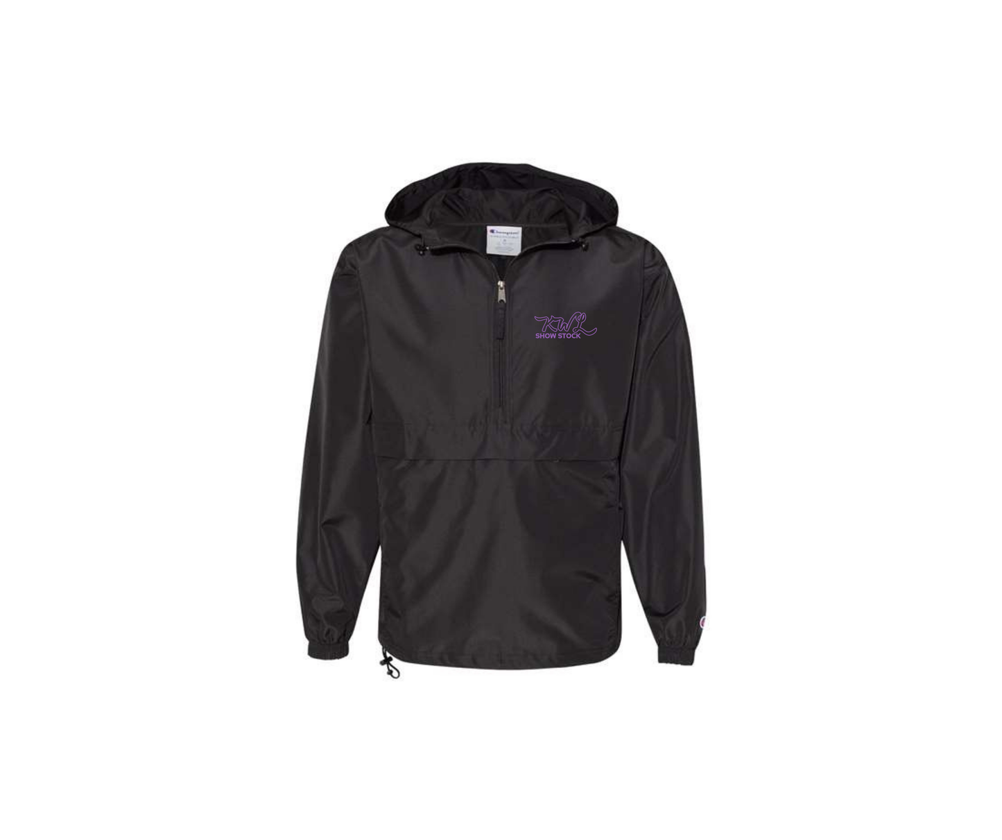 Black Windbreaker Anorak Pullover - Adult & Youth (KWL)