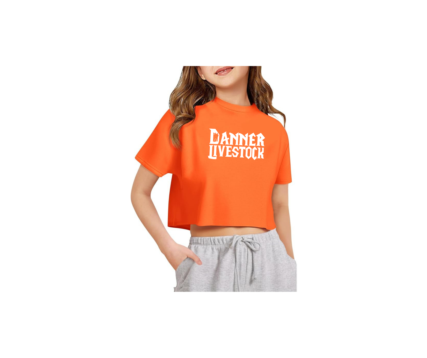 Girls Crop Short Sleeve T Shirts - Danner (Youth)
