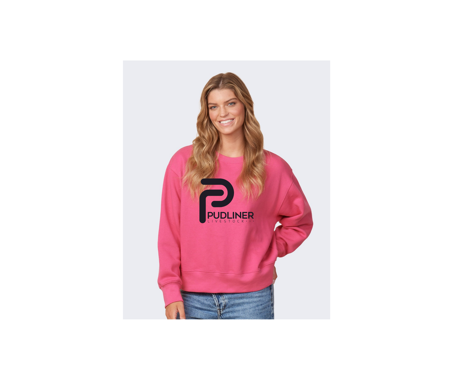 Ladies Boxy Crewneck Sweatshirt- Ladies (Pudliner)