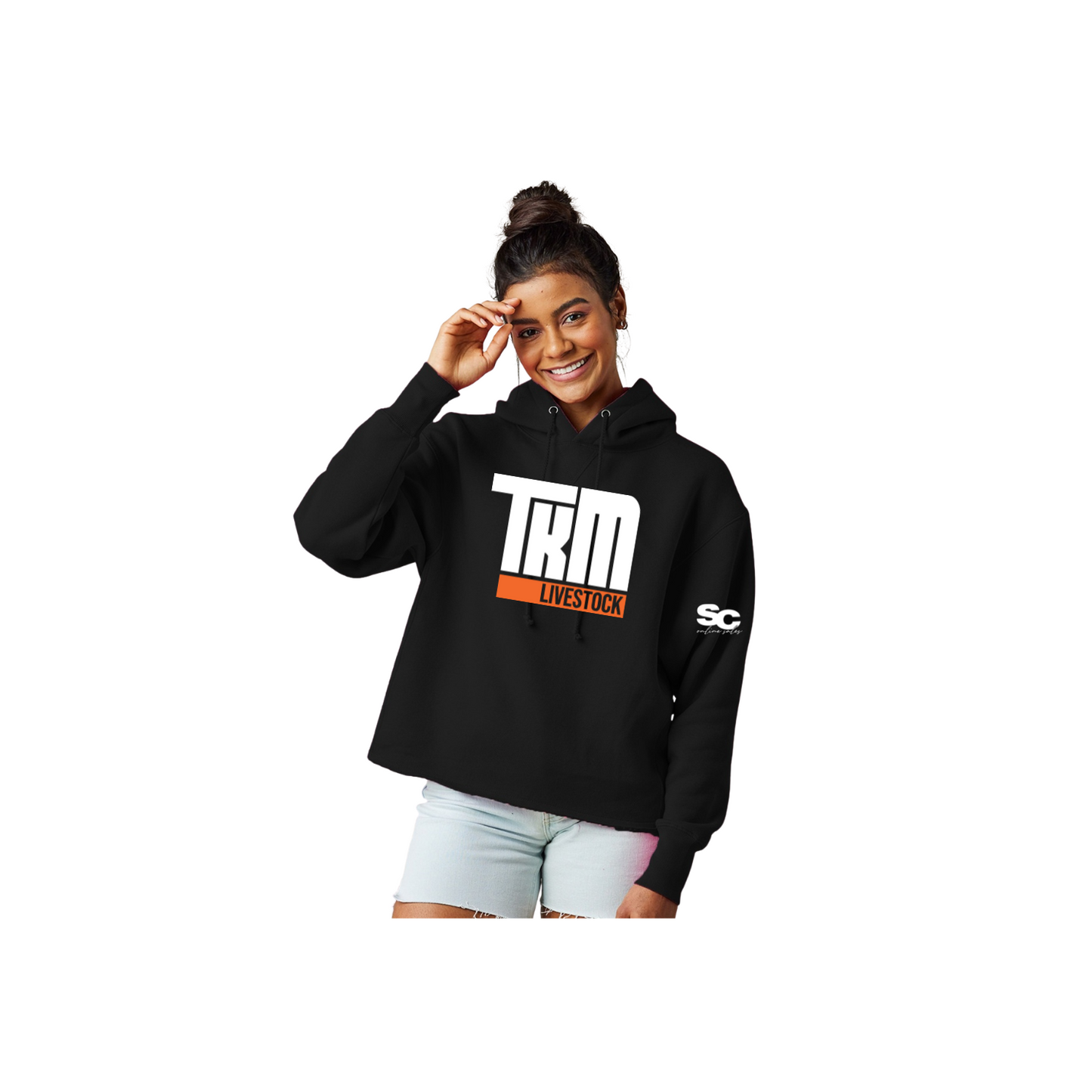 Ladies Cropped Hoodie - Ladies (TKM)