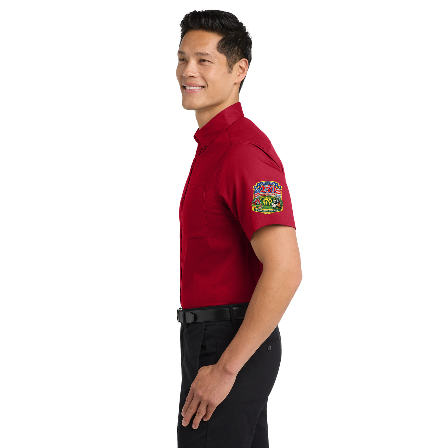 Short Sleeve Button Up {Gibson Co Fair}