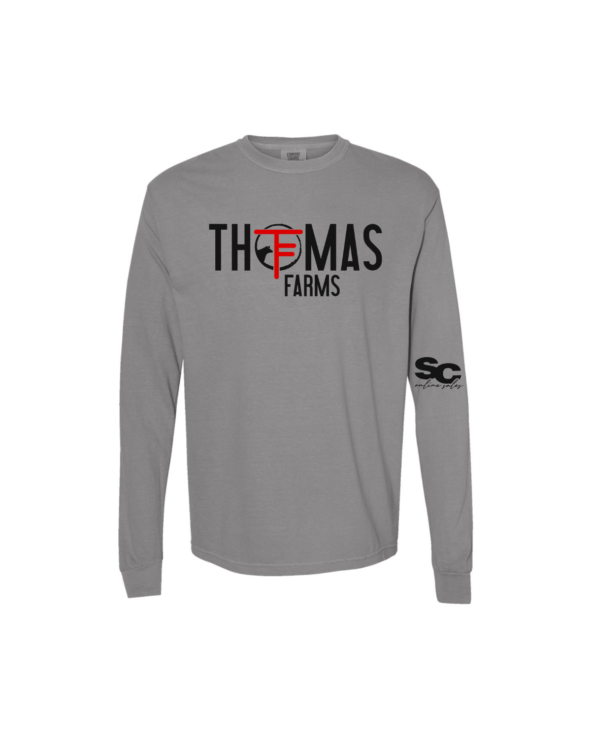 Garment-Dyed Long Sleeve T-Shirt - Adult & Youth (Thomas Farms)