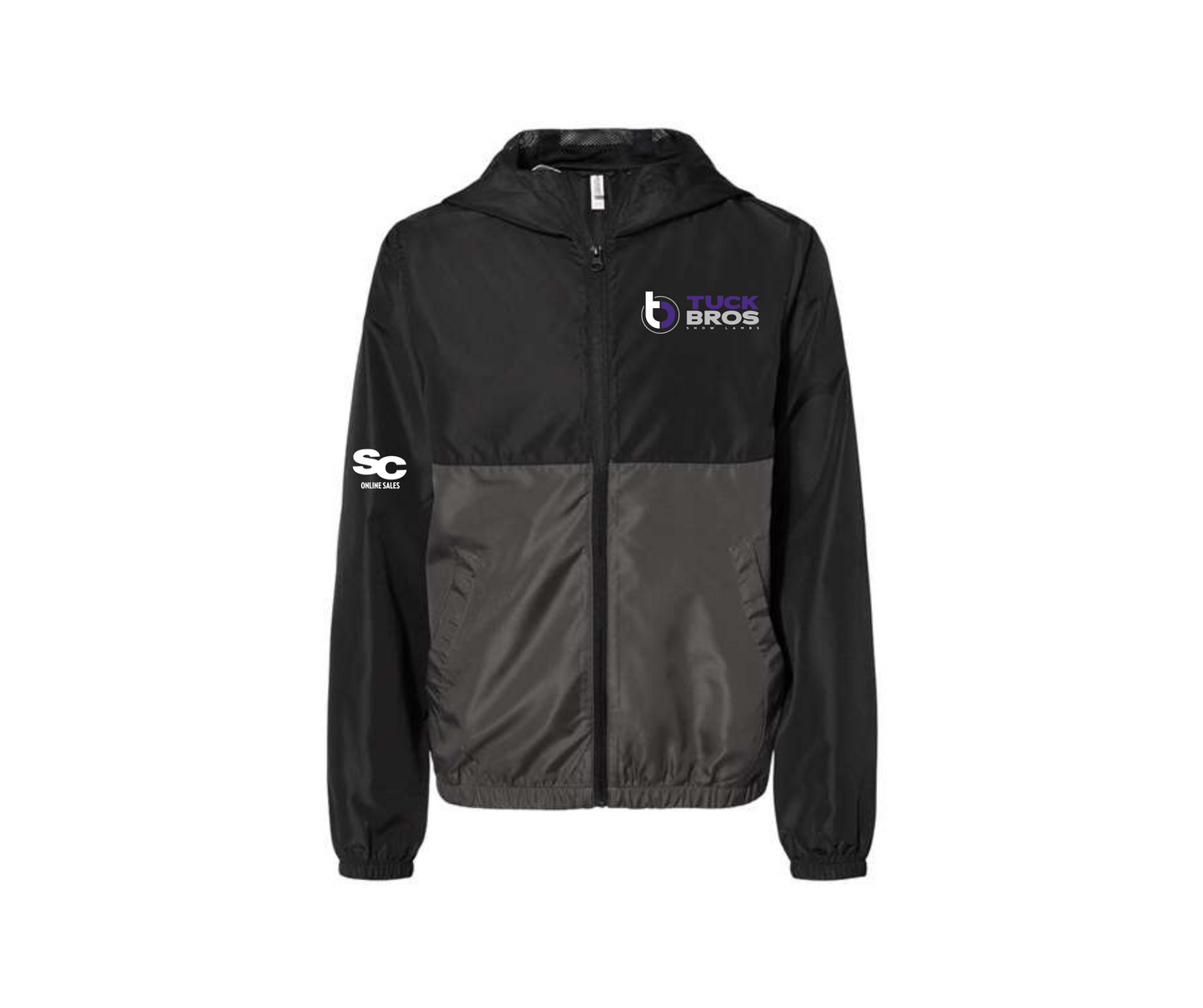 Youth Colorblock Full Zip Lightweight Jacket - Youth (Tuck)