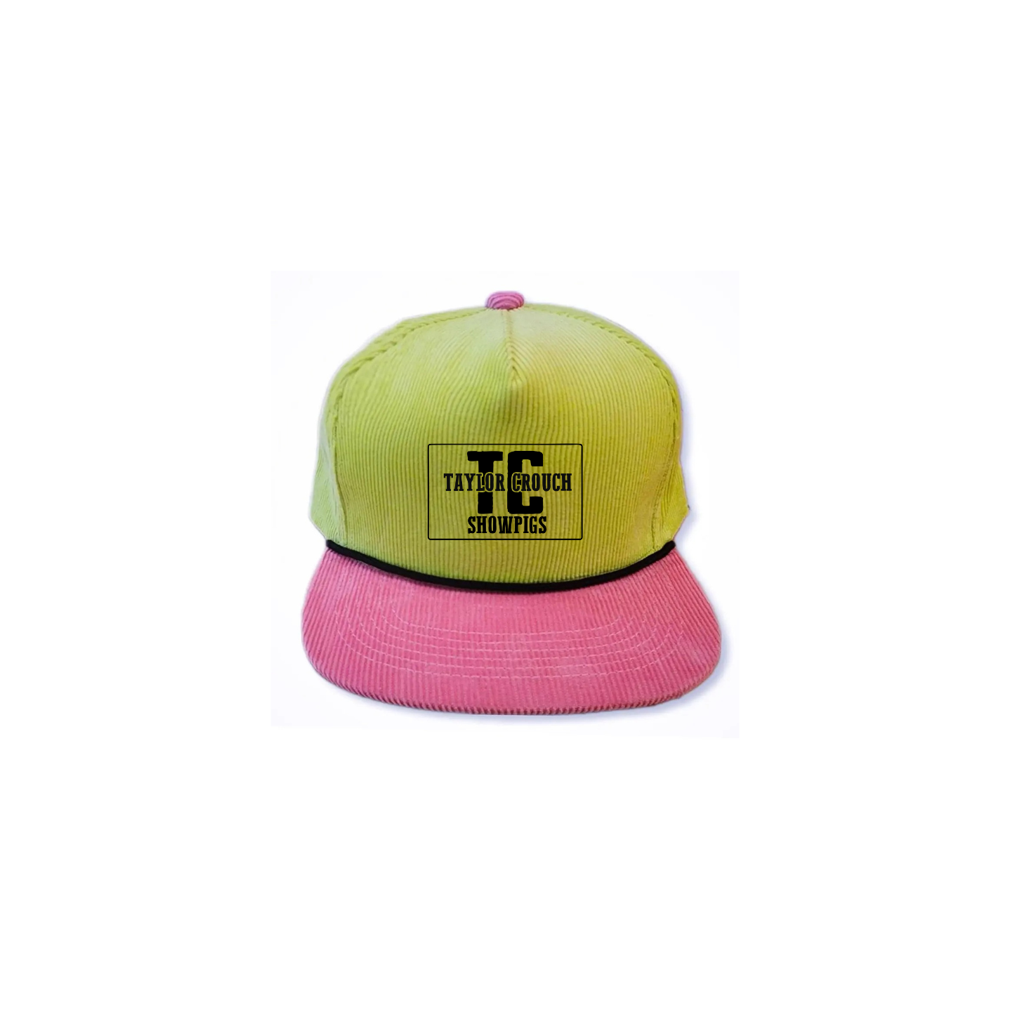 Two Tone Corduroy Rope Snapback Hat