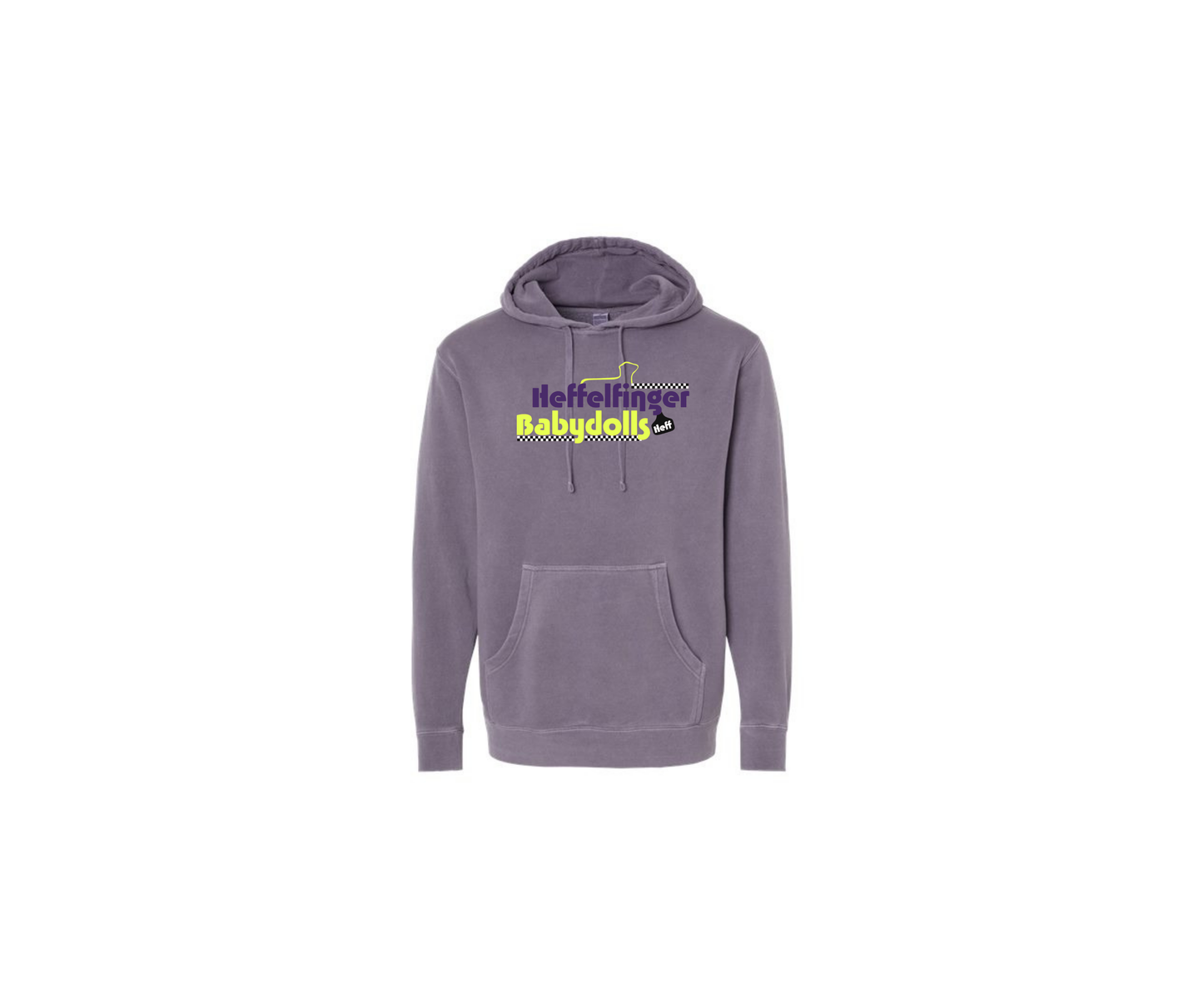 Pigment-Dyed Hooded Sweatshirt - Heffelfinger Babydolls - Adult & Youth (Heff)