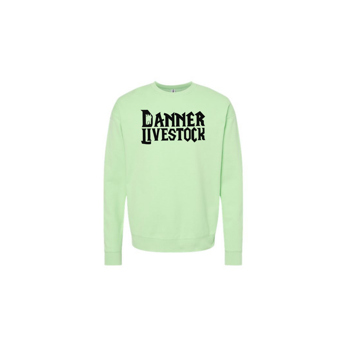 Neon Mint Fleece Crewneck Sweatshirt - Adult (Danner)