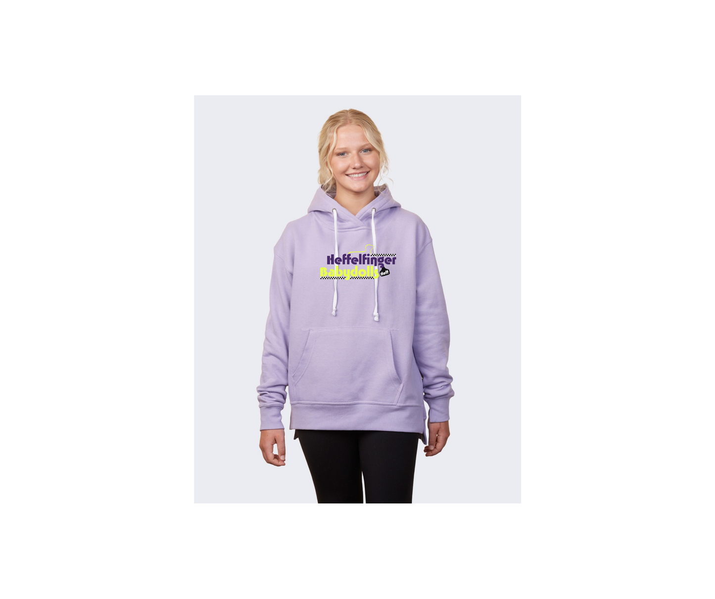 Ladies Hooded Sweatshirt - Heffelfinger Babydolls - Ladies (Heff)