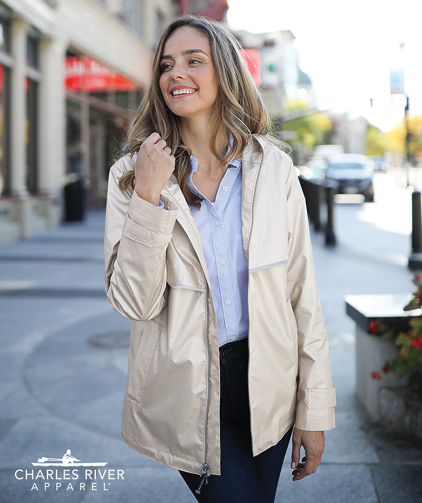 Women's Metallic Rain Jacket {Tiger Track}