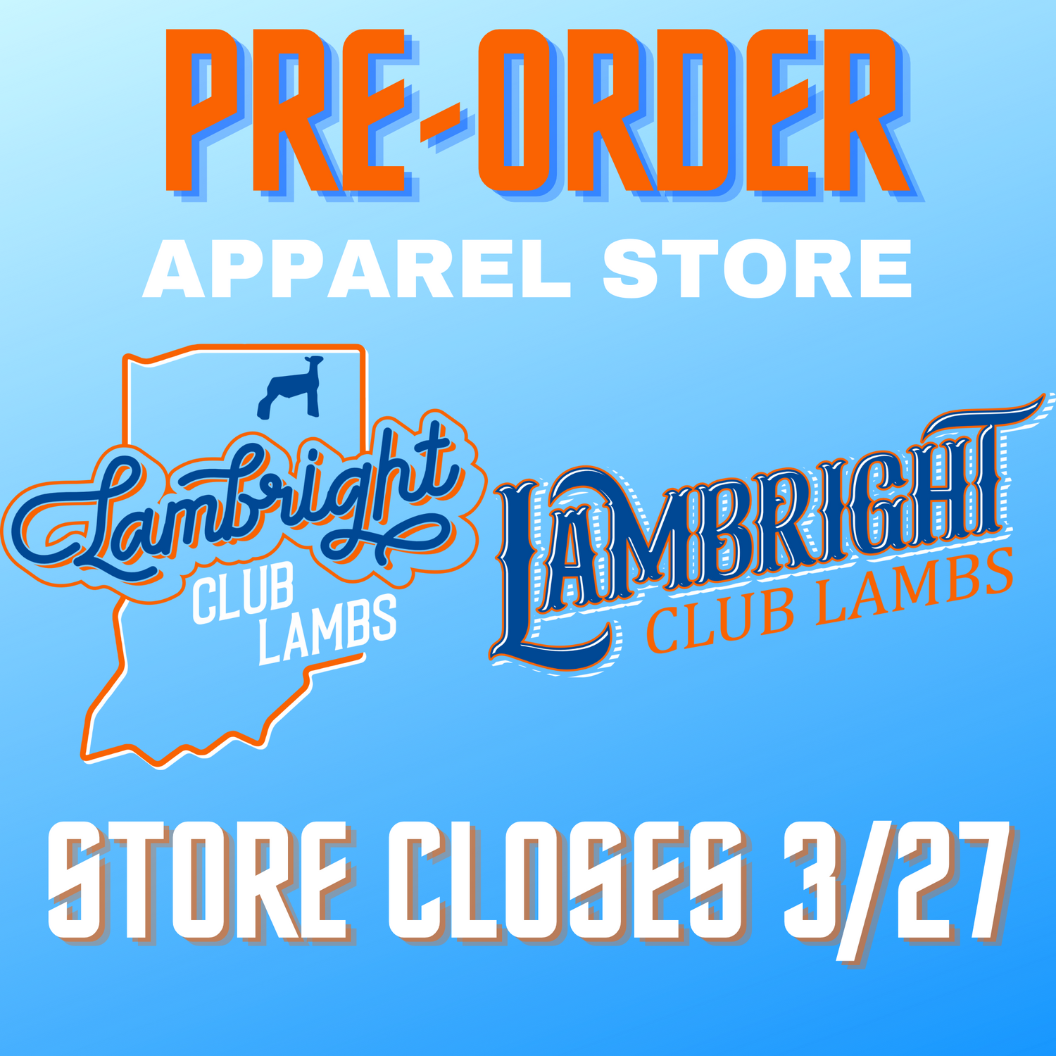 Lambright Club Lambs Pre-Order Apparel Store