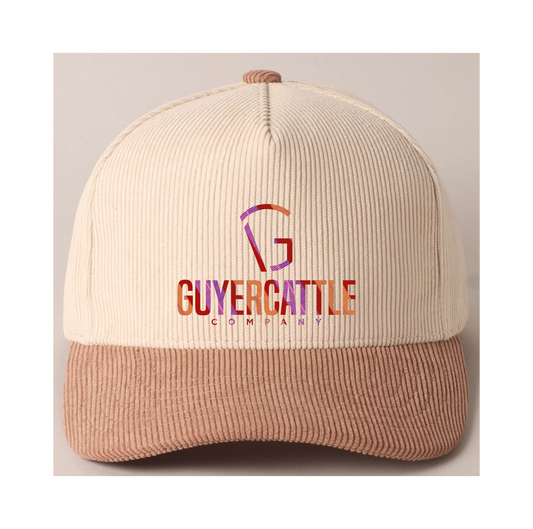 Two Tone Corduroy Panel Hat (Guyer)