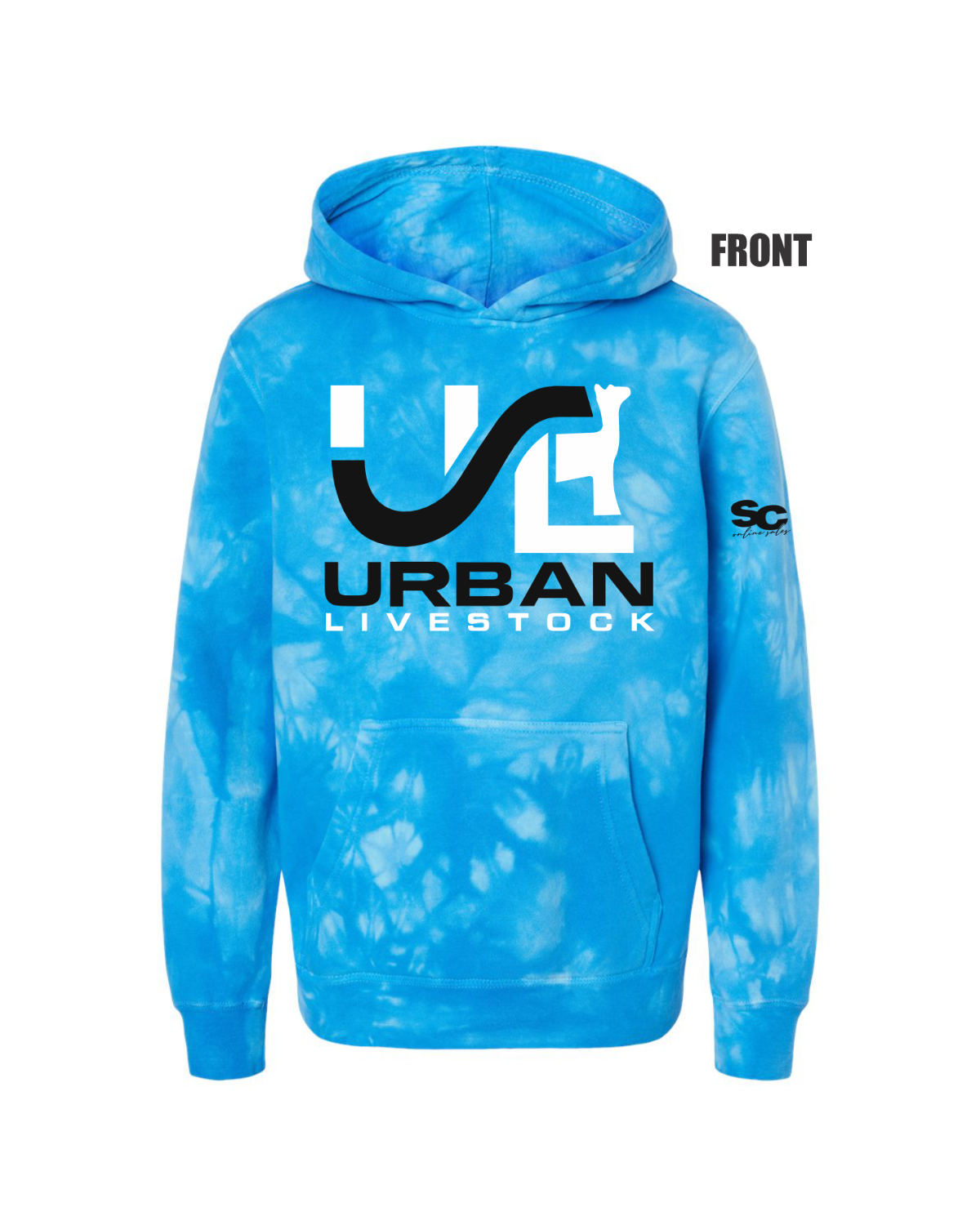 Youth Tie-Dyed Hooded Sweatshirt- Youth (Urban)