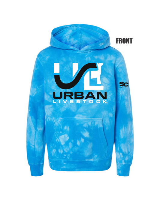 Youth Tie-Dyed Hooded Sweatshirt- Youth (Urban)