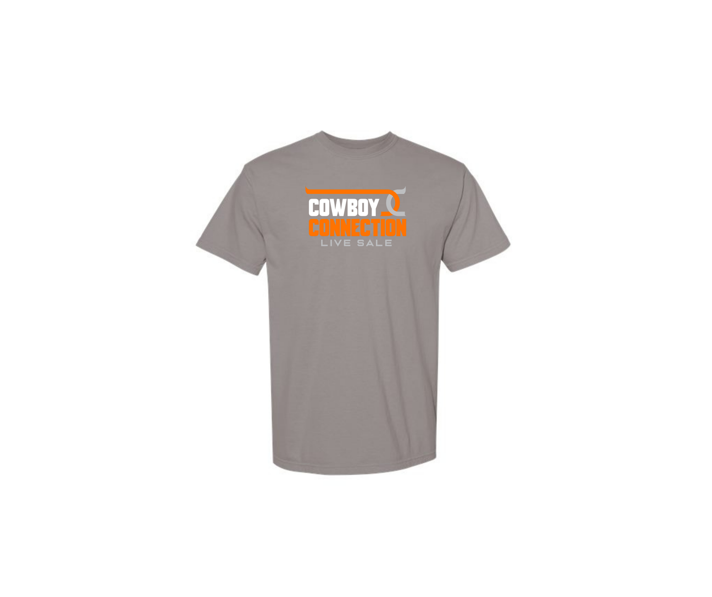 Gray Garment-Dyed T-Shirt - Adult & Youth (Cowboy Connection)