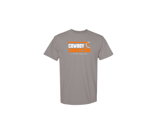 Gray Garment-Dyed T-Shirt - Adult & Youth (Cowboy Connection)