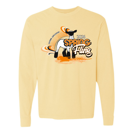 Sheep - Comfort Colors Long Sleeve {Spring Fling}