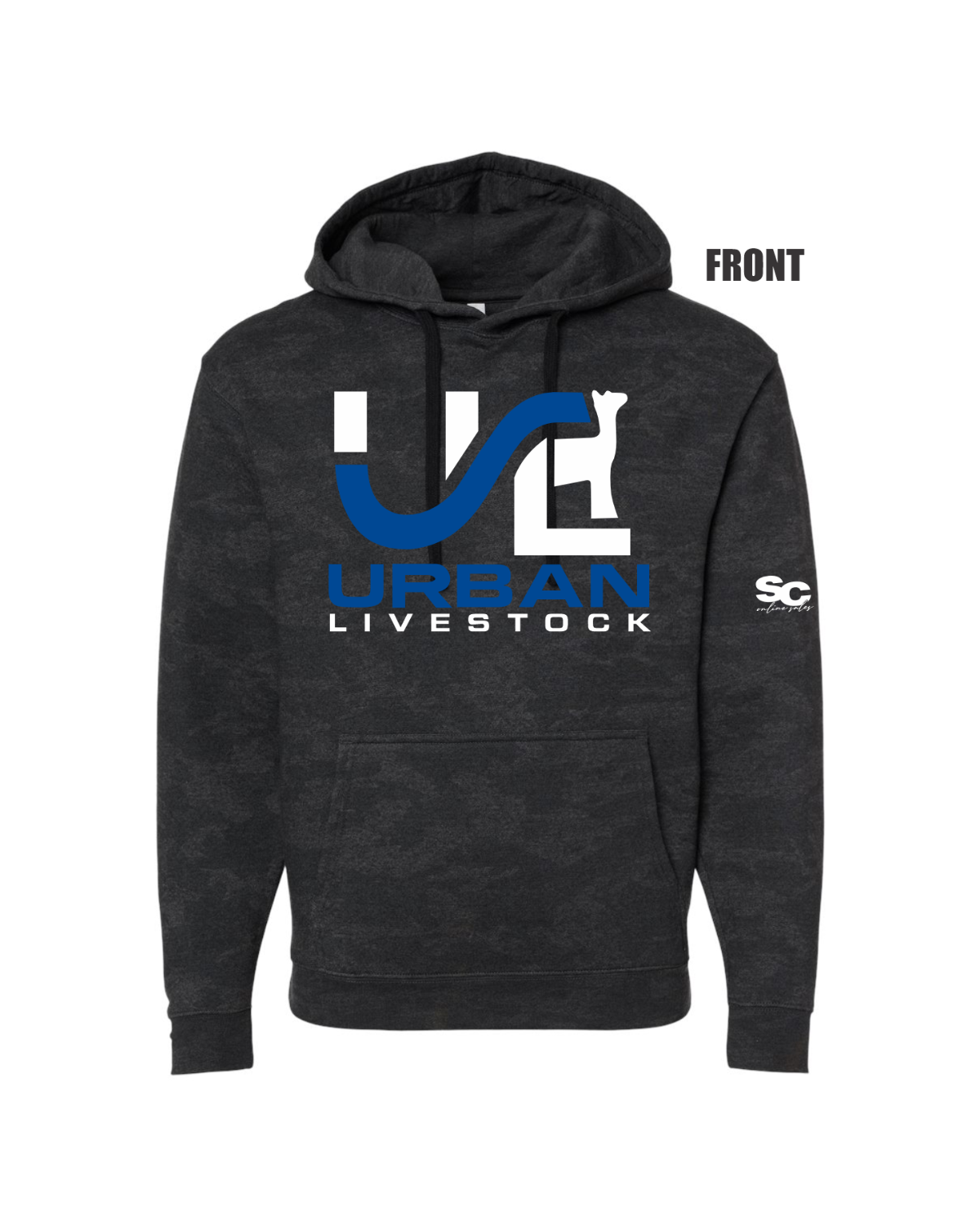 Storm Camo Fleece Hooded Sweatshirt - Adult & Youth (Urban)