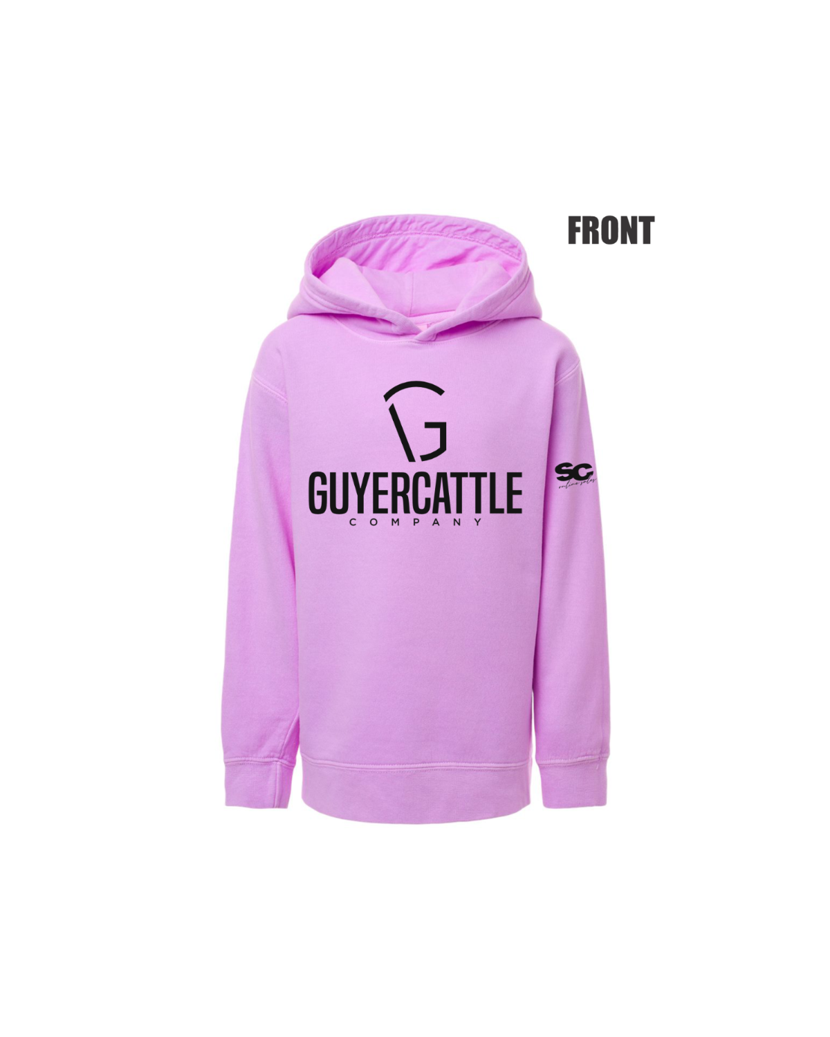 Youth Garment Dyed Hooded Sweatshirt - Youth (Guyer)