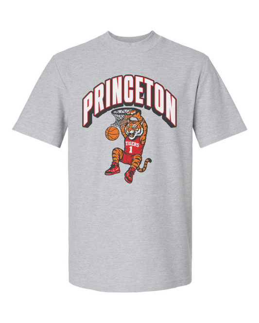 Retro Unisex Mock Neck Tee {Princeton Basketball}