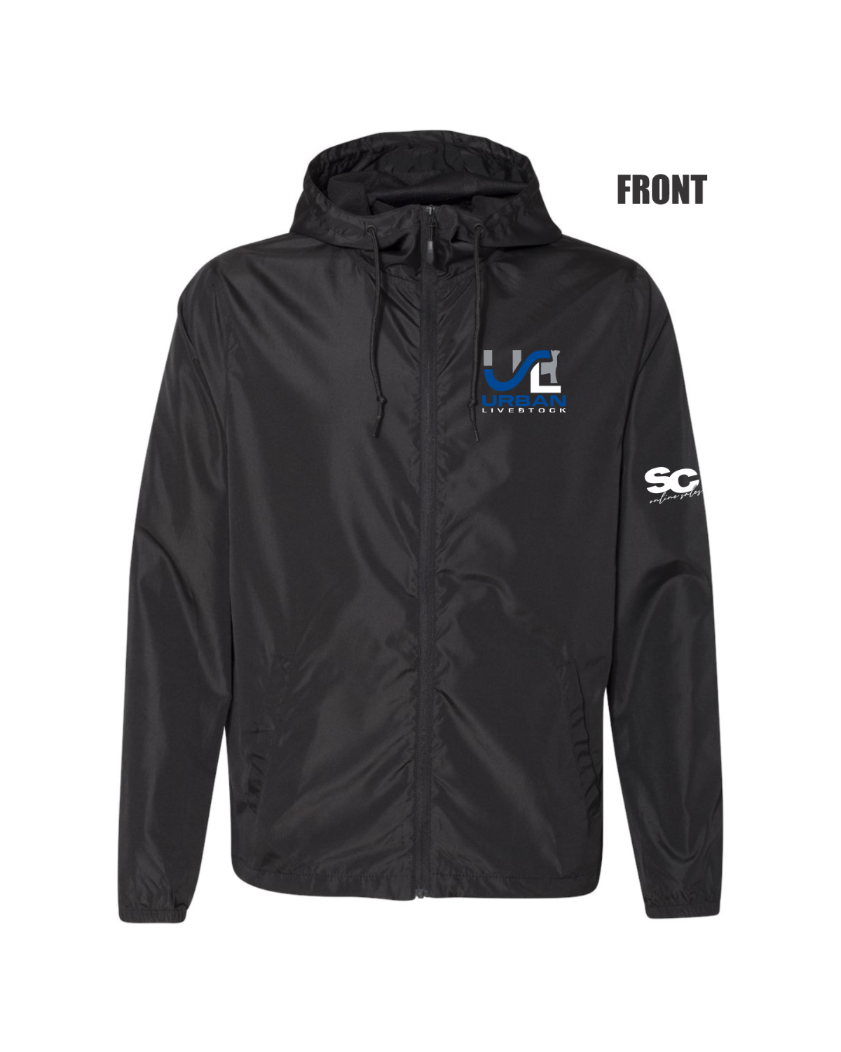 Lightweight Windbreaker Full-Zip Jacket - Adult & Youth (Urban)