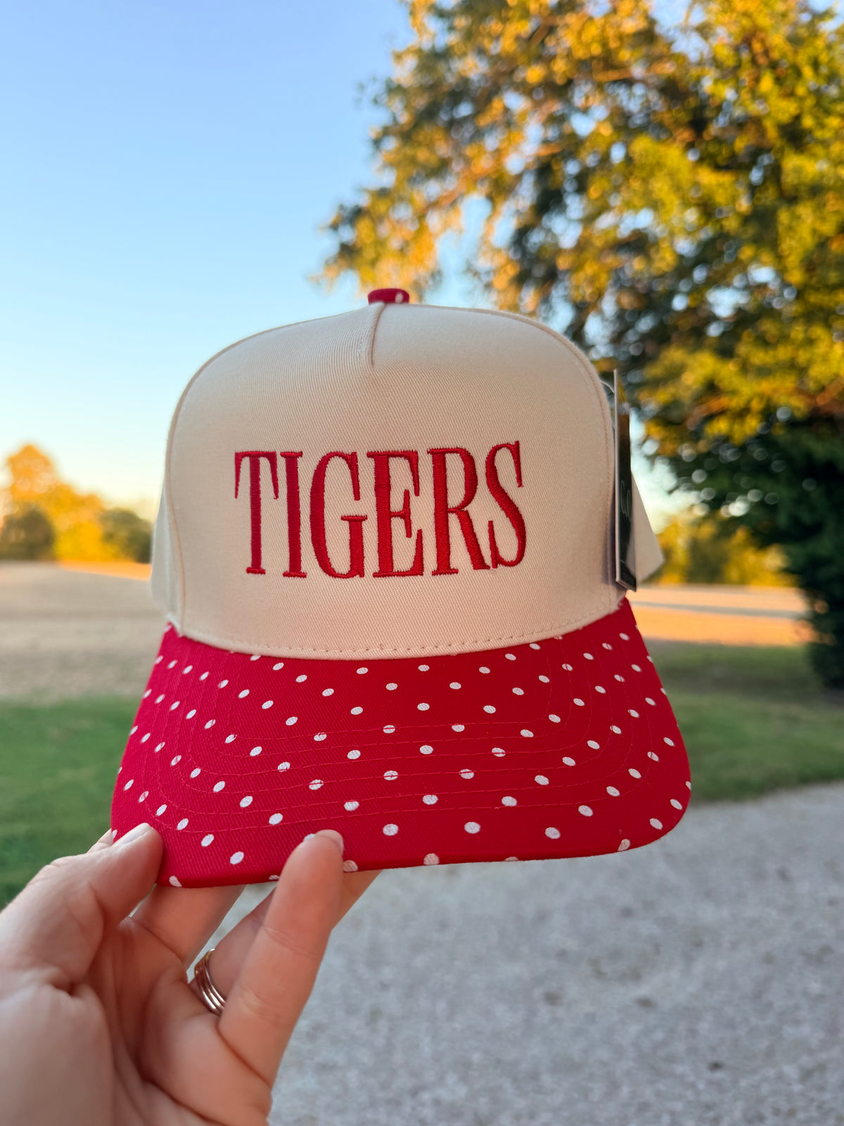 Polka Dot Tigers Trucker Hat