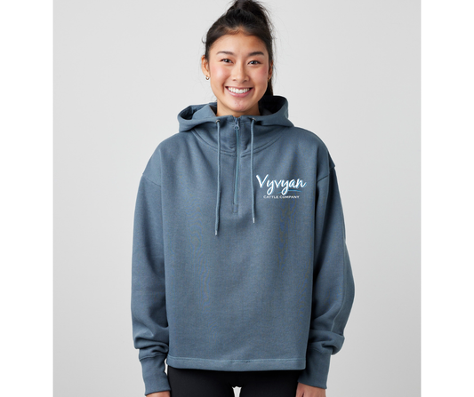 Ladies Boxy Quarter Zip Hoodie {Vyvyan}