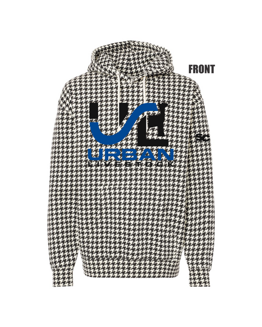 Houndstooth Heavyweight Hooded Sweatshirt- Adult (Urban)