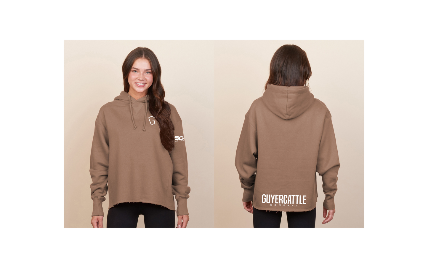 Ladies Boxy Hooded Sweatshirt - Ladies (Guyer)