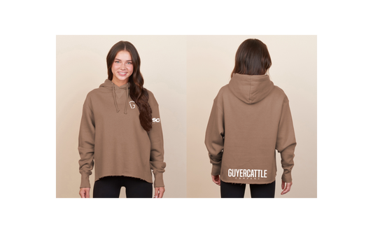 Ladies Boxy Hooded Sweatshirt - Ladies (Guyer)