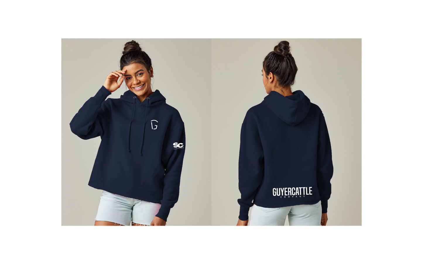 Ladies Boxy Hooded Sweatshirt - Ladies (Guyer)
