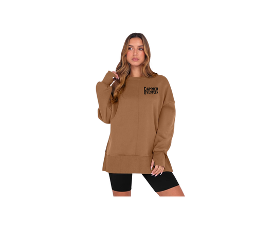 Women Oversized Thumbhole Crewneck - Ladies (Danner)