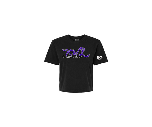 Ladies Black Boxy Tee - Ladies (KWL)