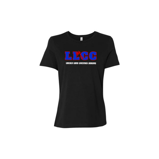 Black Ladies Bella Relaxed Tee - Ladies (LLCC)