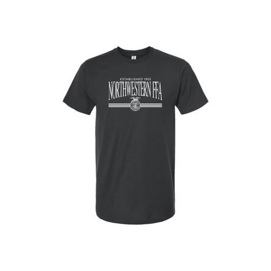 Black Tultex Short Sleeve Tee - Adult & Youth (Northwestern)