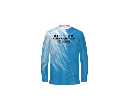 Blue & White Sublimated Polyester Long Sleeve - Adult & Youth (SSS)