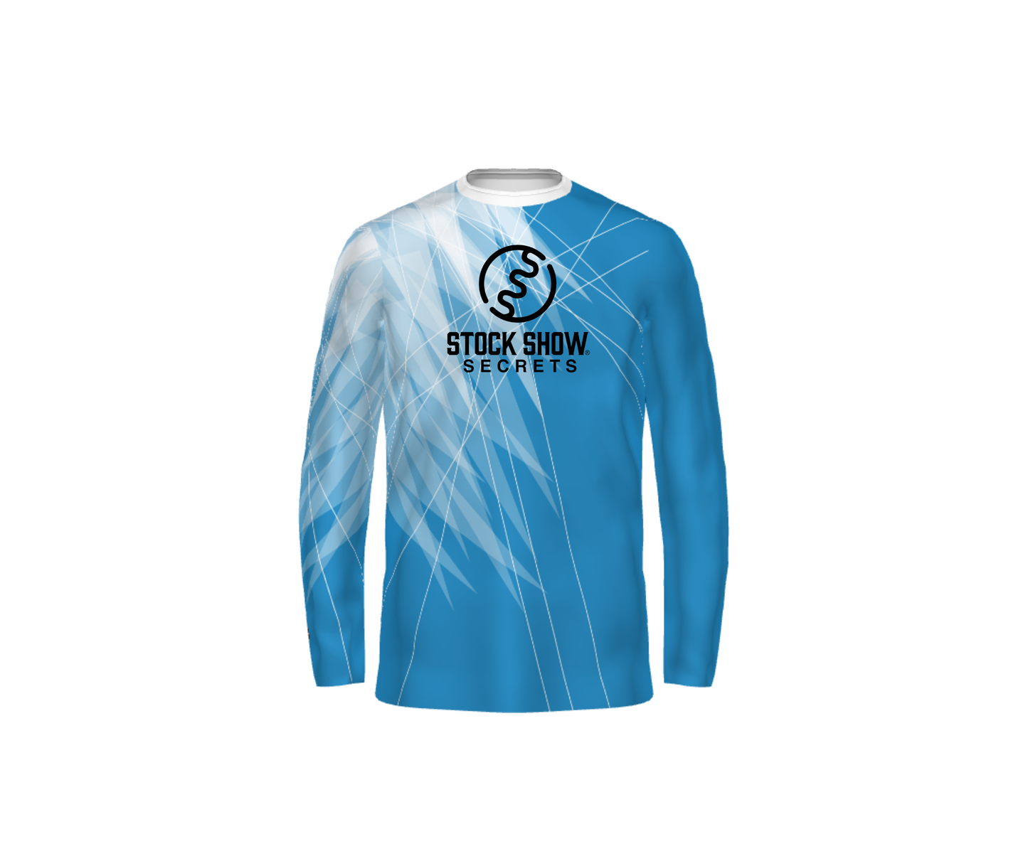 Blue & White Sublimated Polyester Long Sleeve - Adult & Youth (SSS)