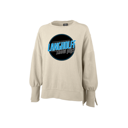 Ladies Sliced Crewneck Sweatshirt - Ladies (Langholff)