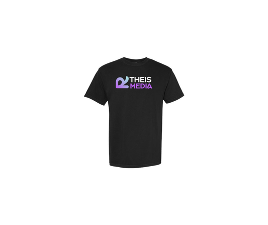 Black Garment Dyed T-Shirt - Adult & Youth (Theis)