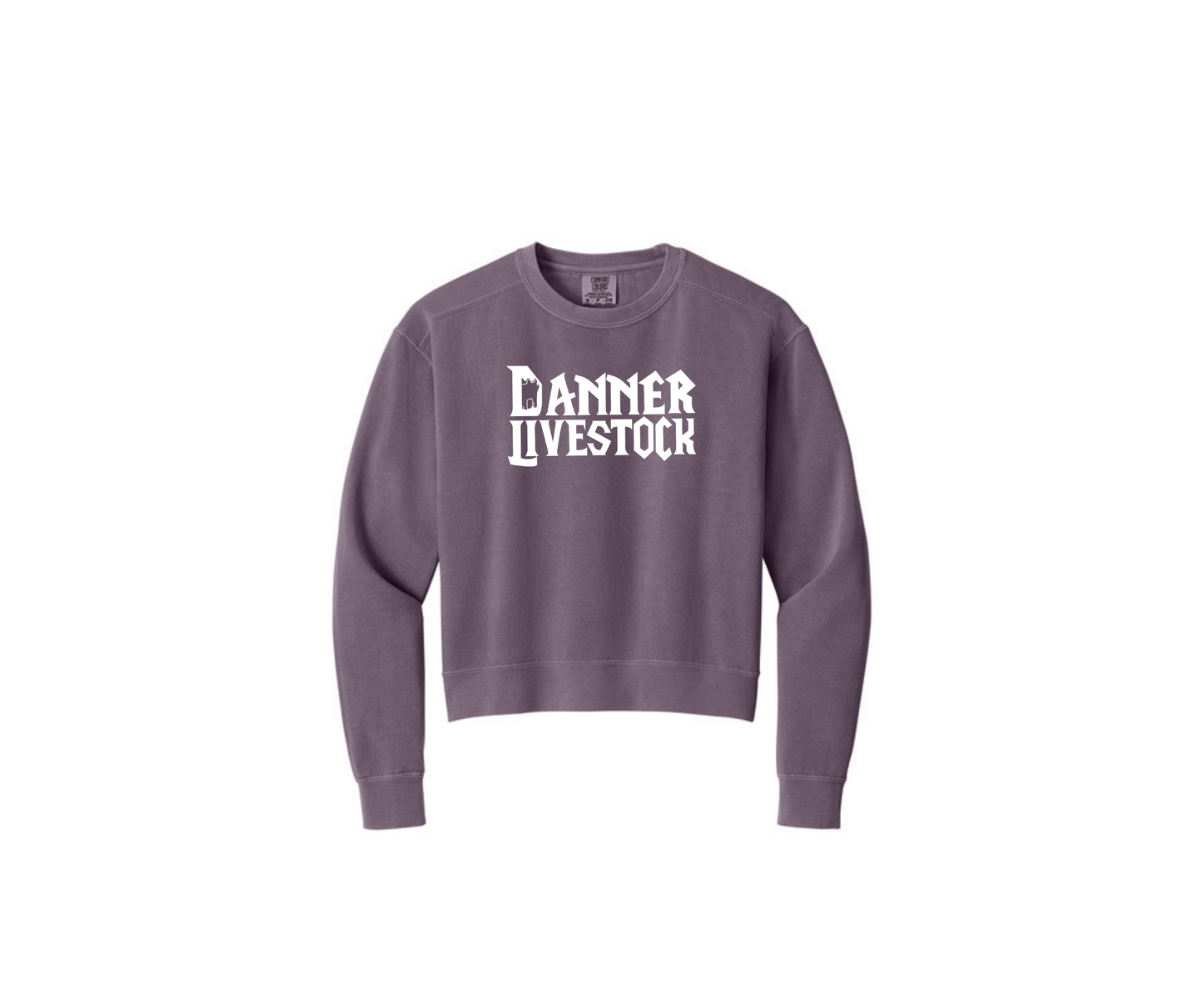 Women Comfort Colors Mid-Length Crewneck Sweatshirt - Ladies (Danner)