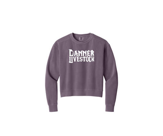 Women Comfort Colors Mid-Length Crewneck Sweatshirt - Ladies (Danner)