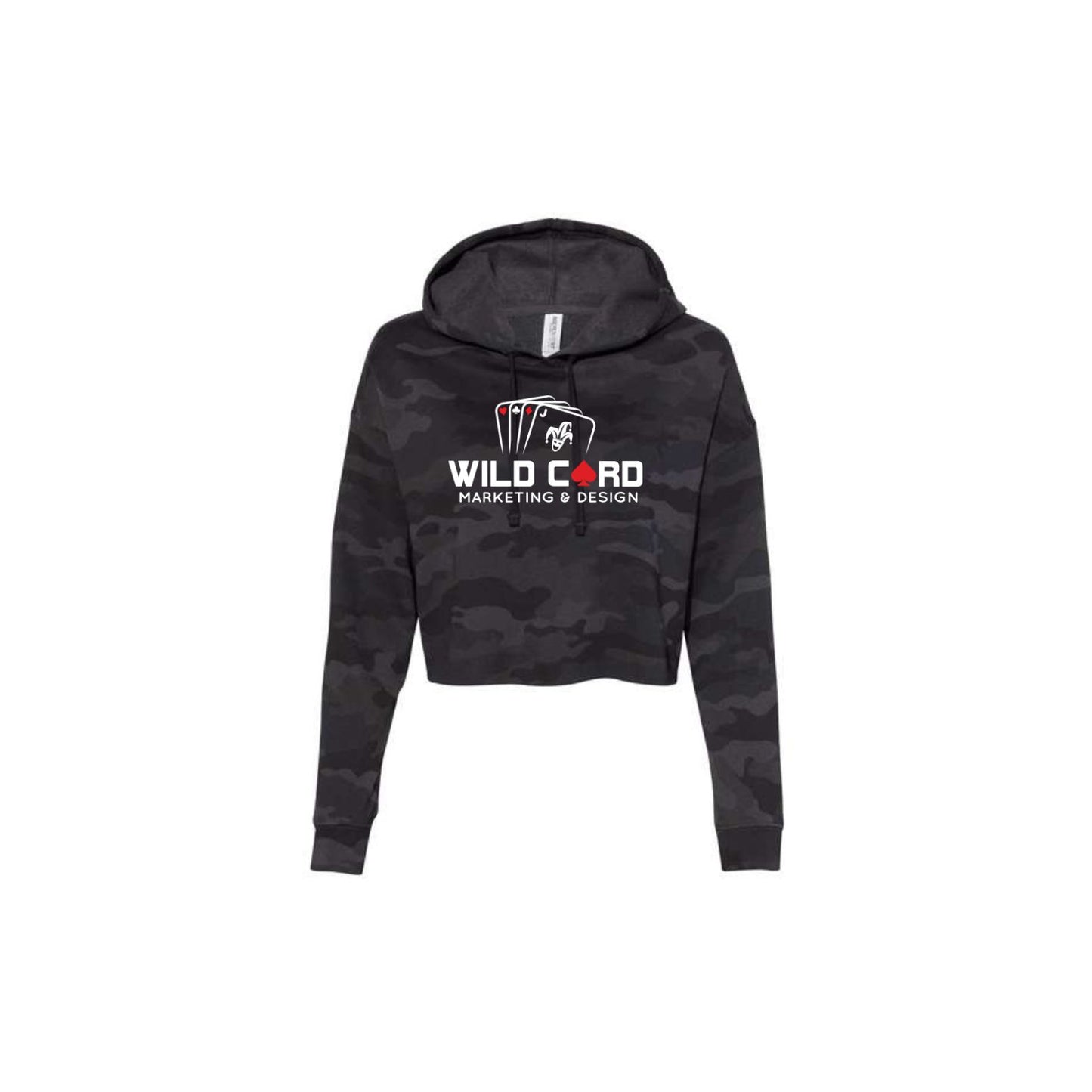 Ladies Cropped Hooded Sweatshirt - Ladies (Wild Card)