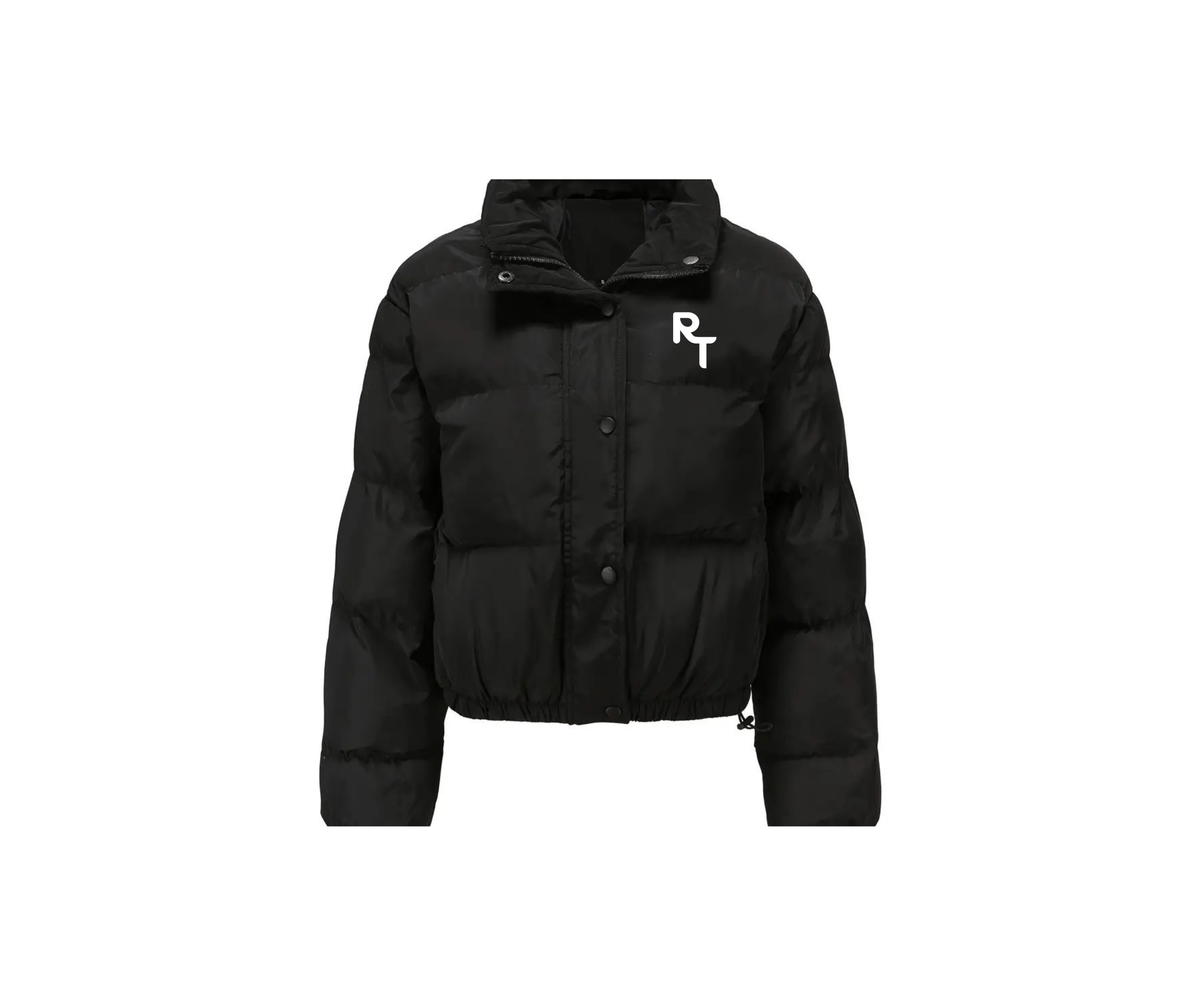 Ladies Cropped Zipper Puffer Jacket (RTheis)