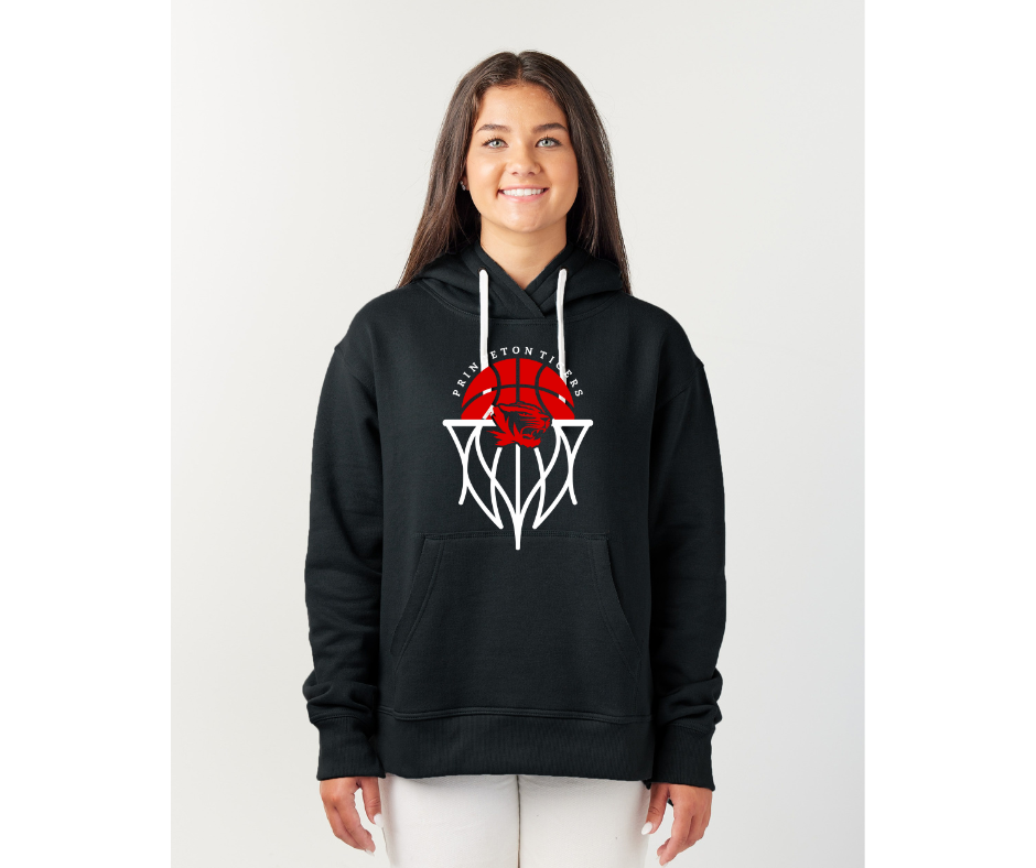 Team Edition Enza Ladies Pullover Hoodie {Tiger Basketball}