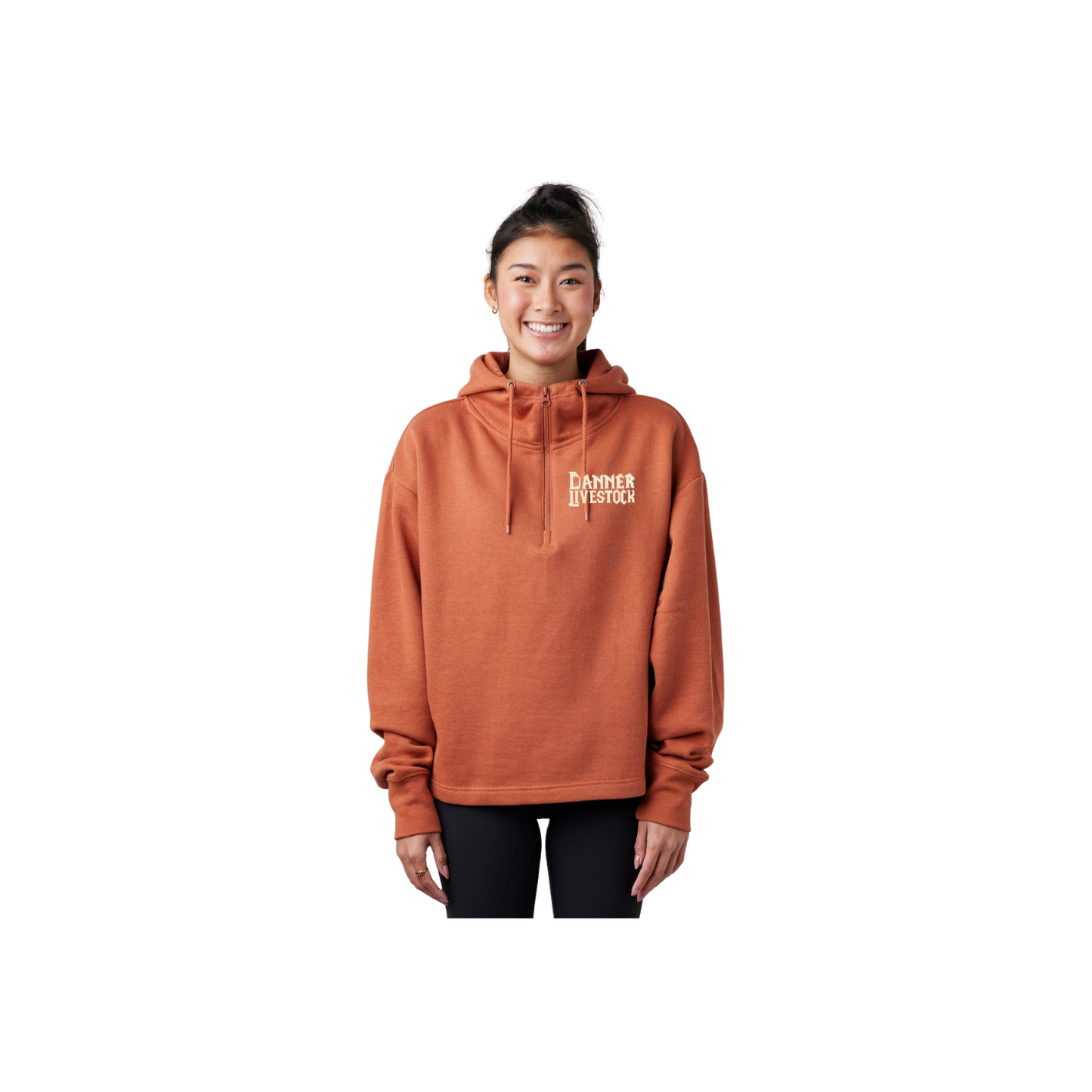 Ladies Boxy Quarter Zip Hood - Ladies (Danner)