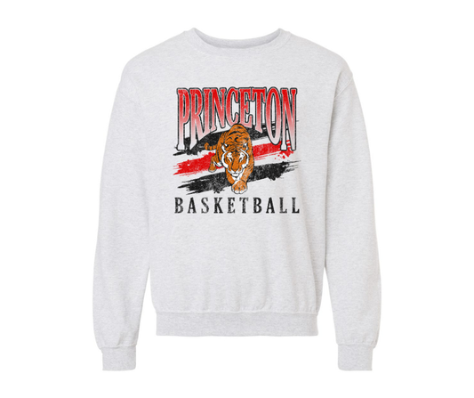 Vintage Crewneck Sweatshirt {Tiger Basketball}