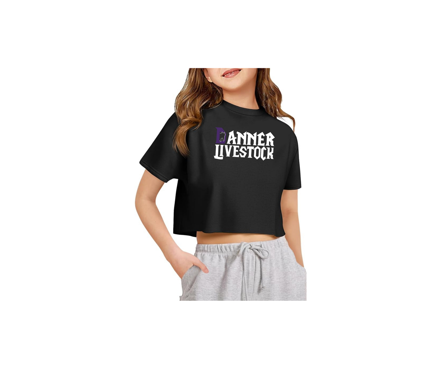 Girls Crop Short Sleeve T Shirts - Danner (Youth)