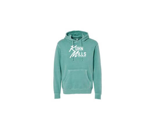 Midweight Pigment-Dyed Hooded Sweatshirt - Adult & Youth (Kuhn Mills)